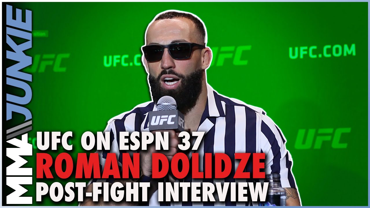 Shut your mouth Roman Dolidze proved doubters he can win by knockout UFC on ESPN 37