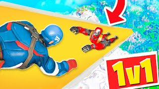 CAPTAIN AMERICA affronte DEADPOOL  (Toboggan Fortnite)