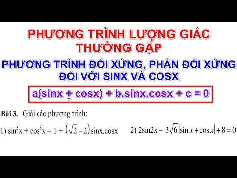 Video [Toán 11] Phương trình đối xứng, phản đối xứng với... - youtube