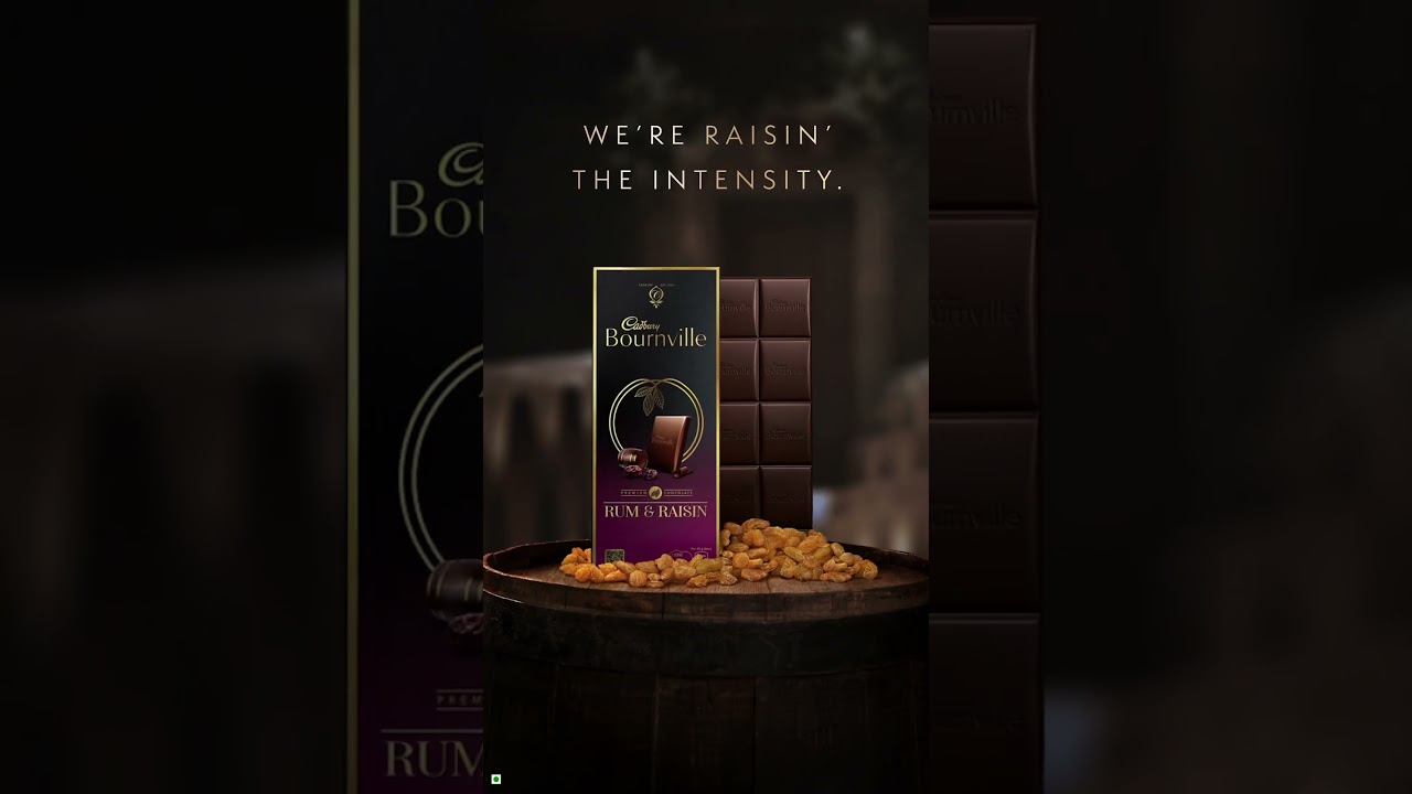 Discover delicious Rum & Raisin now in your favourite Intense Bournville. Try it now. #TrulyIntense
