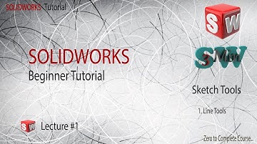 SOLIDWORKS Tutorial | All about Line Tools | SOLIDWORKS Beginner tutorial | Step by Step | 3 min