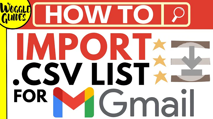 How to import a CSV list to create a contact list in Gmail