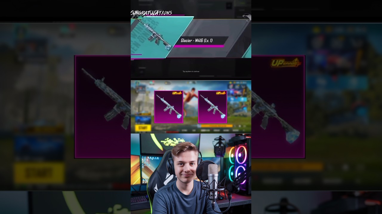 how to get free m416 glacier 