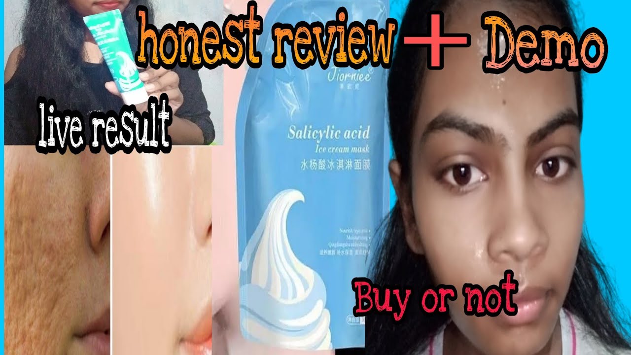 I tried Salicylic acid ICE cream MaskOmG 😱 Shocking resultPD