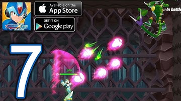 MEGAMAN X DiVE Mobile iOS Android Walkthrough - Part 7 - Beat the Chameleon, Cyberspace