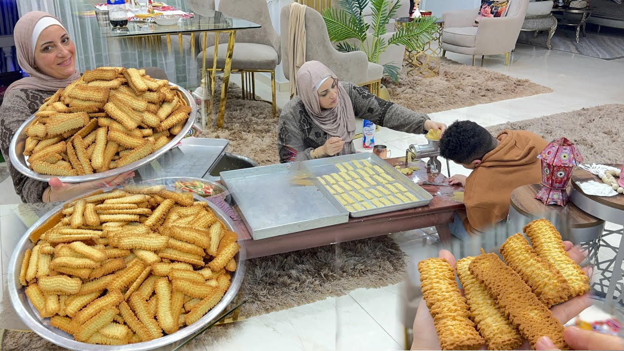 اسهل حاجه في نواعم العيد هي بسكوت النشادر اسهل مقادير وأكبر كميه