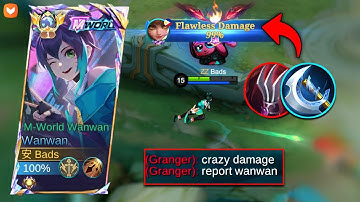 99% FLAWLESS DAMAGE WANWAN BUILD REALLY DESTROYED ENEMIES!! (must watch👀)