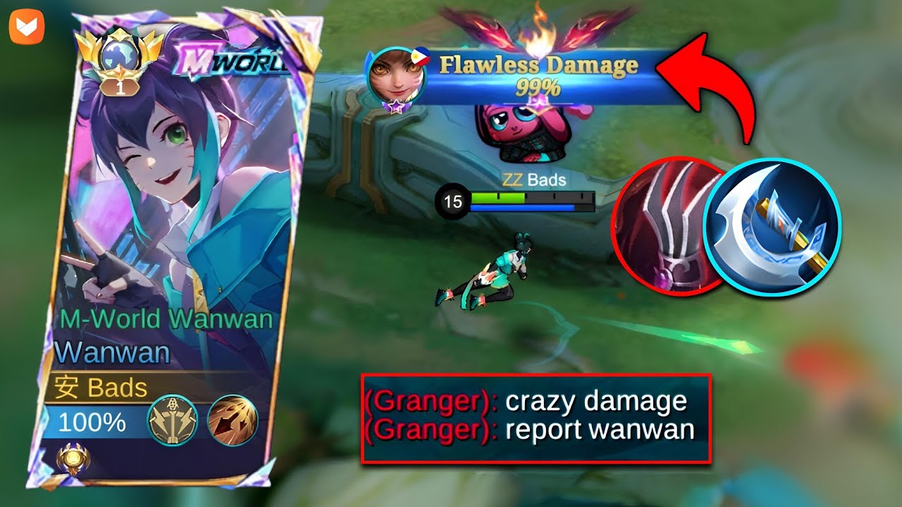 99% FLAWLESS DAMAGE WANWAN BUILD REALLY DESTROYED ENEMIES!! (must