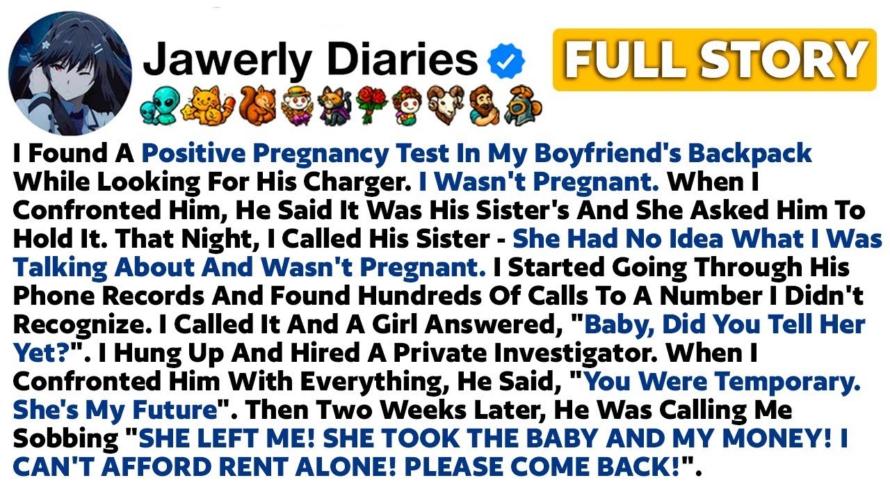 FULL STORY I Found A Positive Pregnancy Test In My Boyfriend's Backpack While Looking For