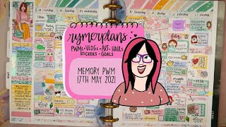 Rymerplans - Memory Plan With Me - 17th May 2021 - ft. Plannerface
