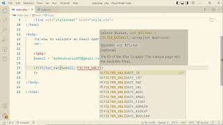 How to Validate an Email Address in PHP | PHP Problem Solving | Learn with Sazzad