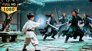 8-year-old kid: a hidden kung fu master! Knocks down all masters with one palm! #雪中悍刀行 #张若昀