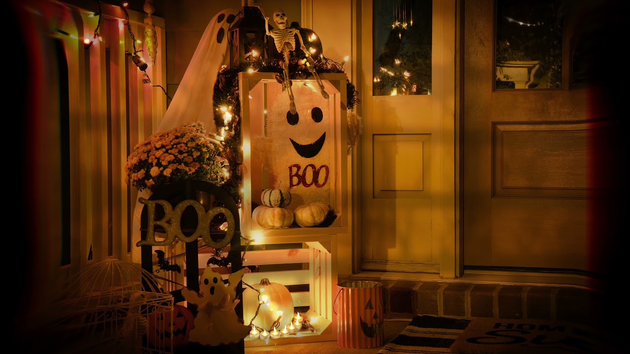 Boo! — Cozy Home Halloween —Wind Chimes, Night Sounds, Ticking Clock