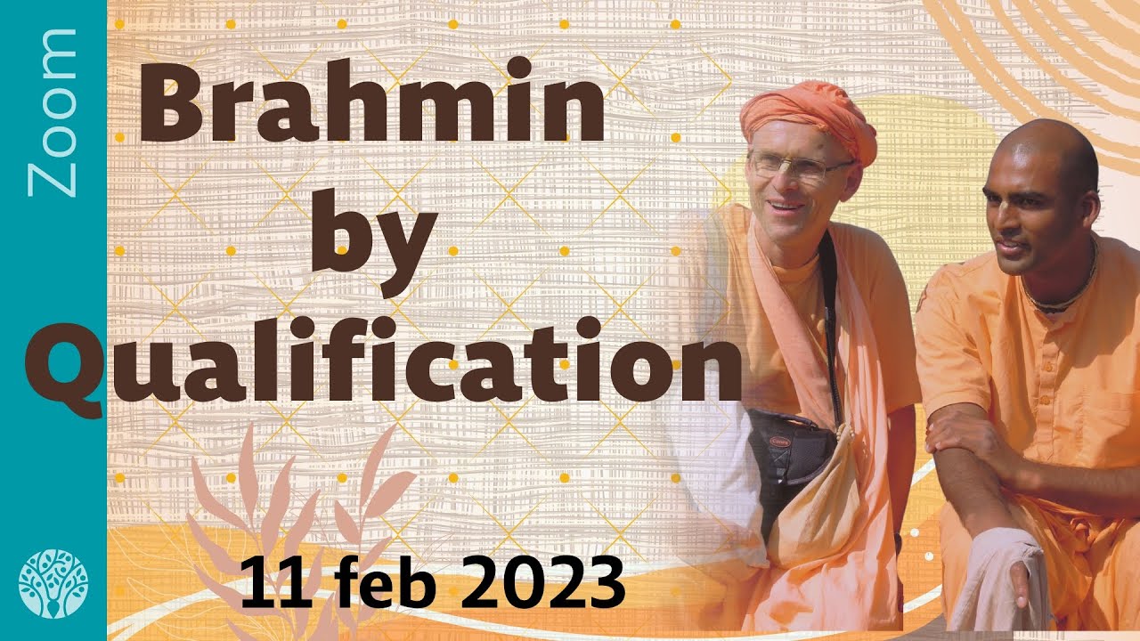 Brahmin by Qualification - Zoom, 11 feb 2023