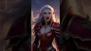K-POP on SILVERMOON? 🏹#WoW #Shorts #WorldOfWarcraft #Kpop #BloodElf #Sindorei #GamingMusic #AIArt