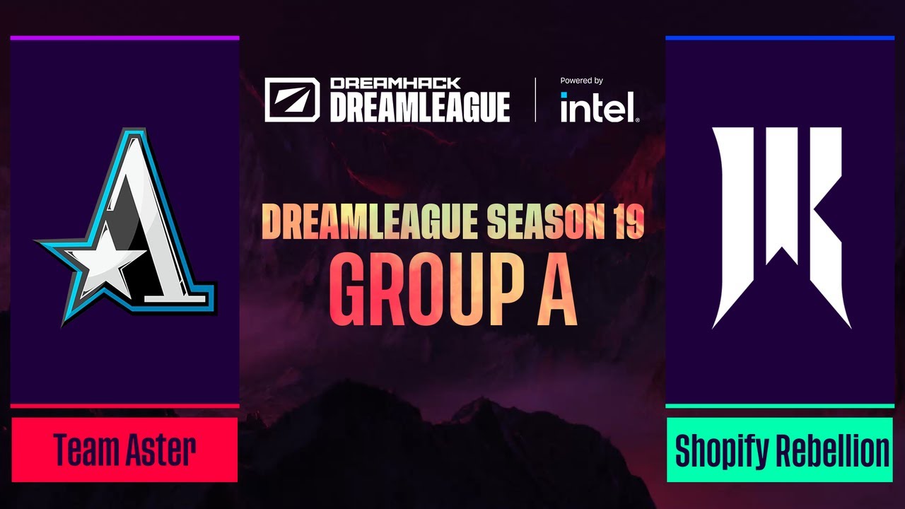 Dota2 - Team Aster vs Shopify Rebellion - Game 1 - DreamLeague Season 19 - Group A