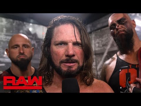 AJ Styles challenges Braun Strowman to a U.S. Title Match: Raw Exclusive, Aug. 12, 2019