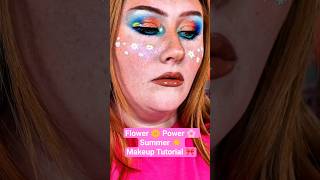 Flower🌼Power 🌸 Summer ☀️ Makeup Tutorial 🎀 #graphicmakeup #glowmakeup #flower #faceart #summermakeup