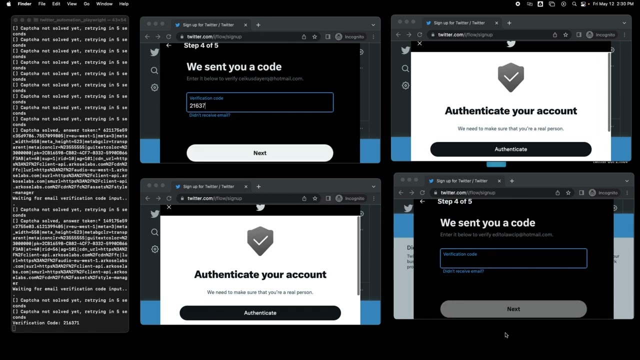 twitter (X) account gen | how to create twitter accounts in bulk