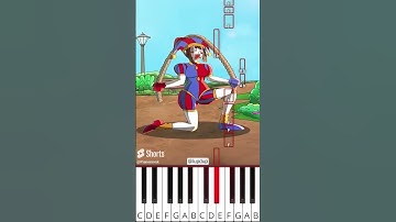 War Between Pomni and Miss Delight | TADC (@lupdup) - Octave Piano Tutorial