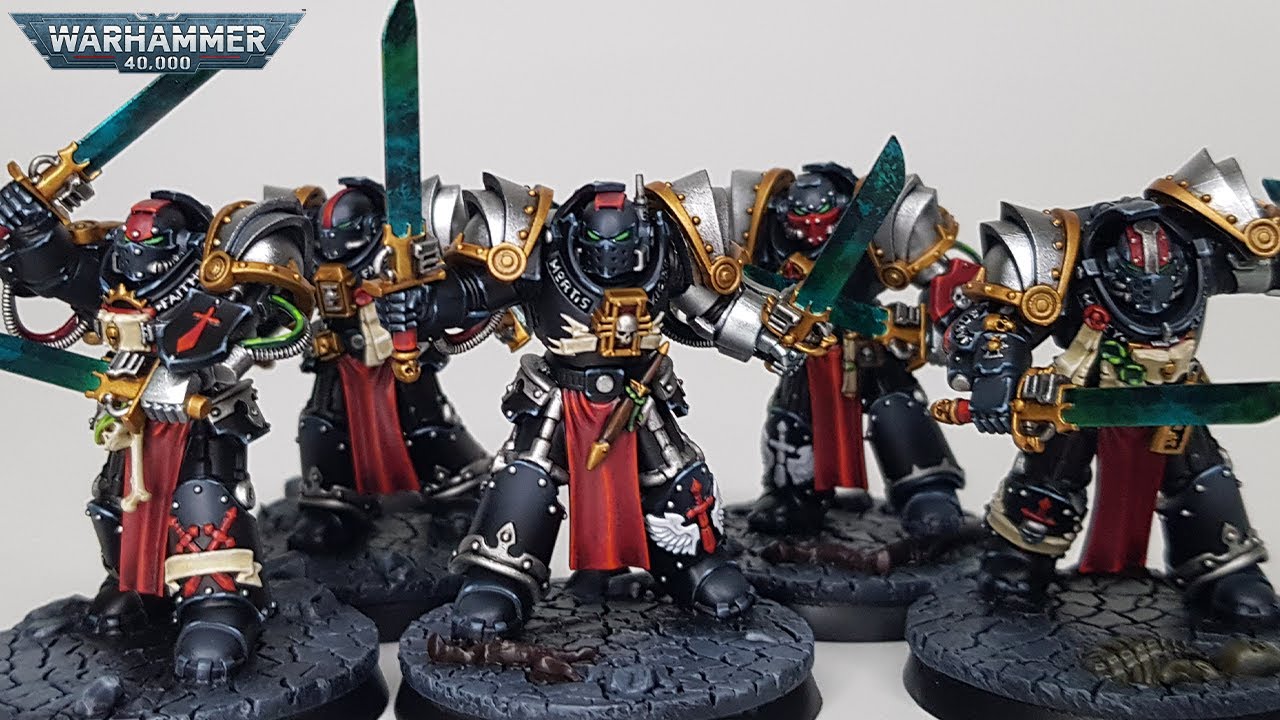 Dark Angels Assault Terminators Conversion Warhammer 40K YouTube