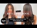 Natural Highlights For Dark Brunettes | Beauty Home School | Hair.com By L'Oreal