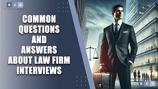 Common Questions and Answers About Law Firm Interviews