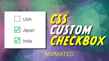 Custom Checkbox Pure CSS Tutorial