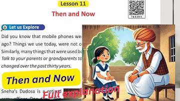 Chapter 11 Then And Now - Full Explanation हिंदी  | RBSE class 5 English/then and now class 5th |