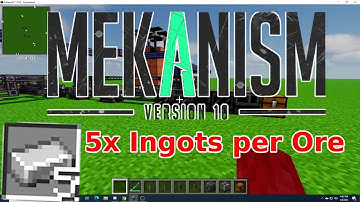 Minecraft Mekanism Mod Tier 4 ore processing (5x ingots per Ore)
