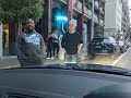 Car park hogs on Melbourne Street, Men in parking lot