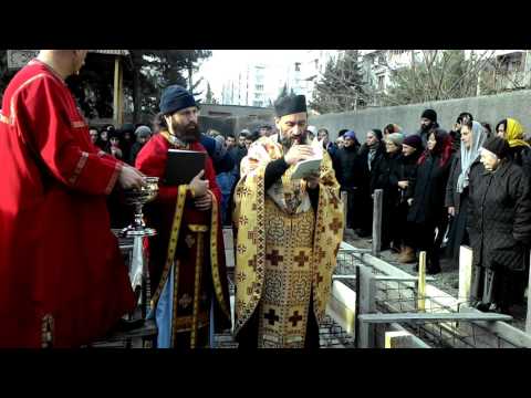 წმ.იოსებ ისიქასტის სახ.ტაძრის საძირკვლის კურთხევა