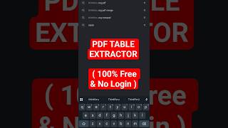 How to Extract Tables from PDF to Excel Instantly! (Free & No Login)