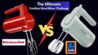 The Ultimate Cordless Hand Mixer Challenge: KitchenAid vs Aldi Ambiano