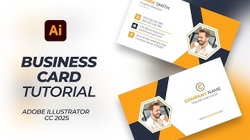 Create  Business Cards in Adobe Illustrator 2025 | Illustrator Tutorial
