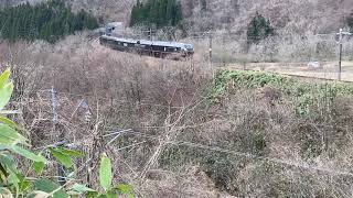 奥羽本線 東北6県DC秋田号 655系なごみ 白沢〜陣場間 2021.4.3