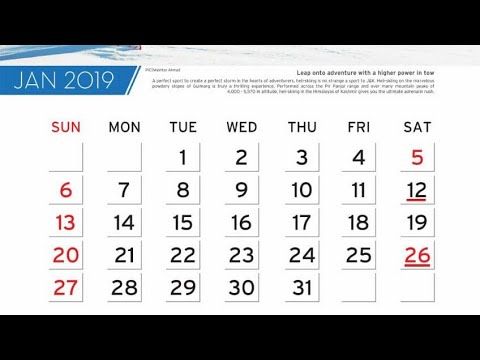 Jk Bank Calendar 19 Pdf Youtube
