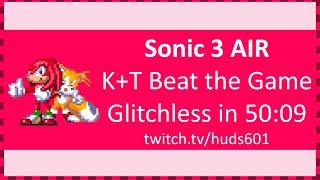 Sonic 3 Air Knuckles & Tails Beat The Game Glitchless In 5009 Wr