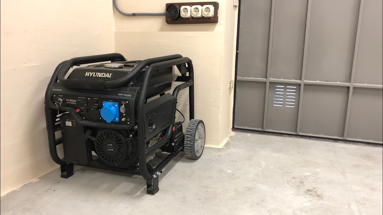 Установка бензогенератора в приміщенні - YouTube