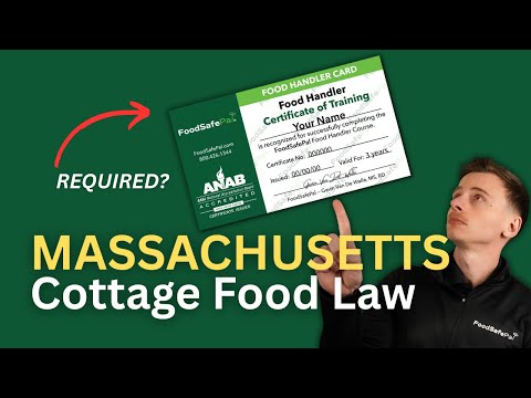 Massachusetts Cottage Food Law Food Handler Card Required