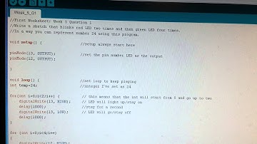 Arduino Uno Project Work, Video 1 of 9 - Flashing LEDS