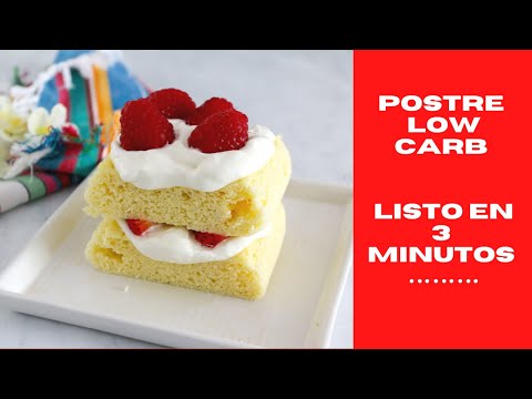 LISTO EN 3 MINUTOS Postre para diabéticos y low carb Los Mejores Pasteles Aptos para Diabéticos: Deliciosas Opciones Sin Azúcar