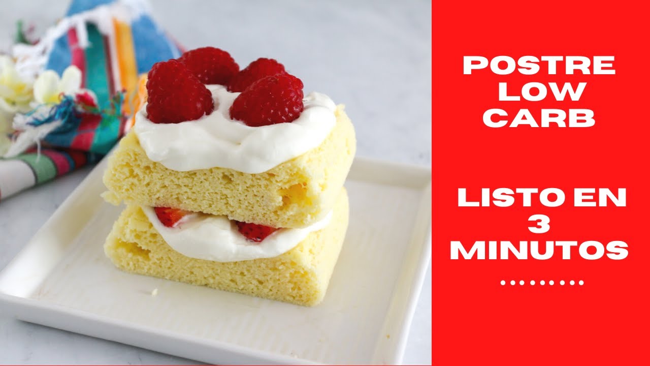 LISTO EN 3 MINUTOS Postre para diabéticos y low carb