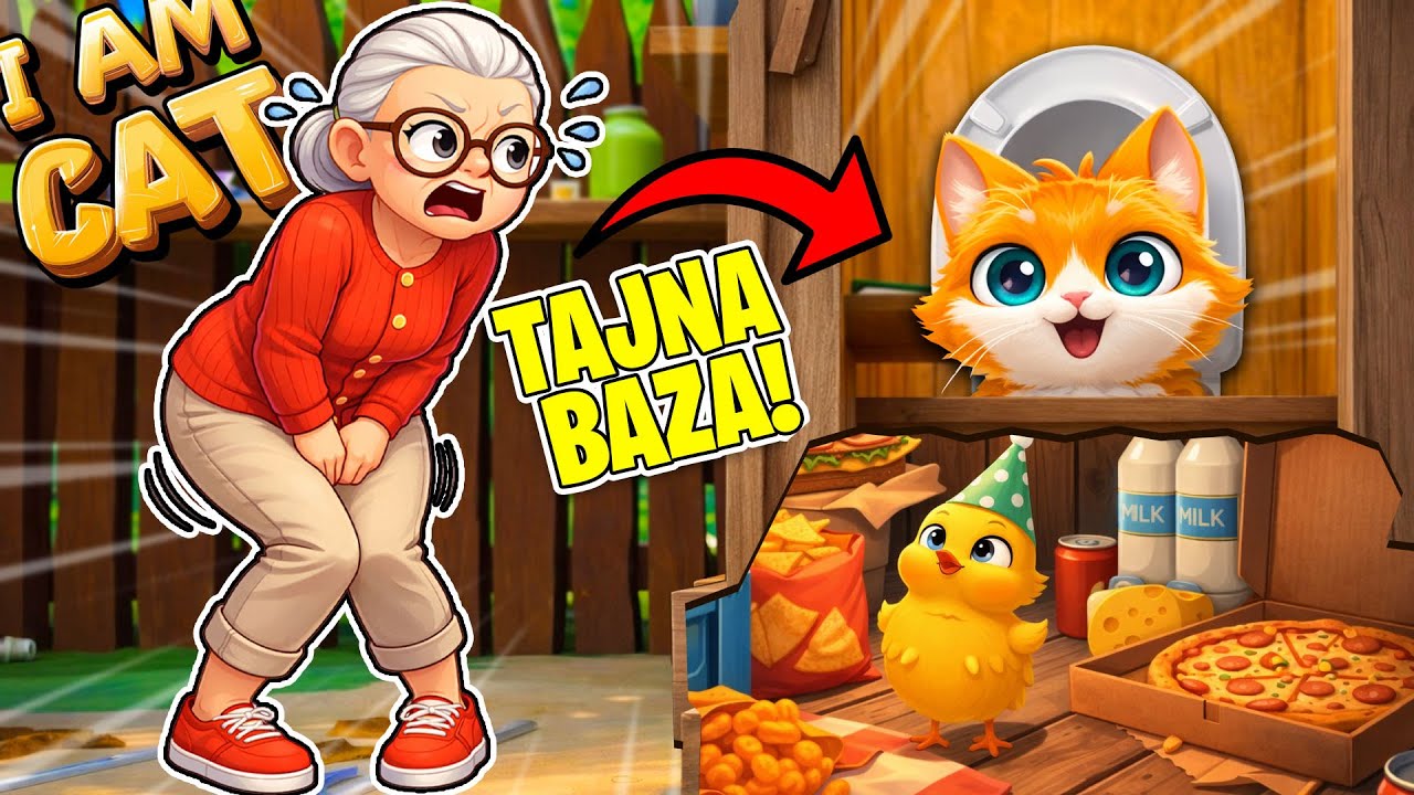 TAJNA BAZA W KIBELKU  w I AM CAT!