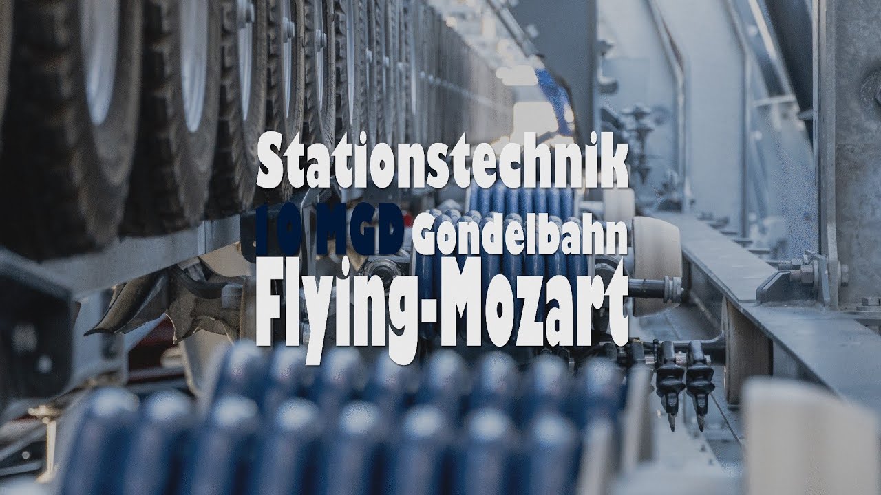 Gondelbahn Flying Mozart - Stationstechnik einer hervorragender D-Line Bahn.