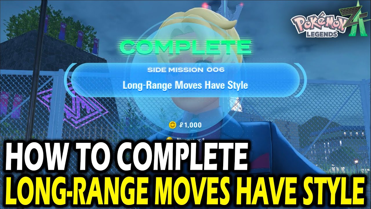 How to Complete Long-Range Moves Have Style on Pokemon Legends ZA
