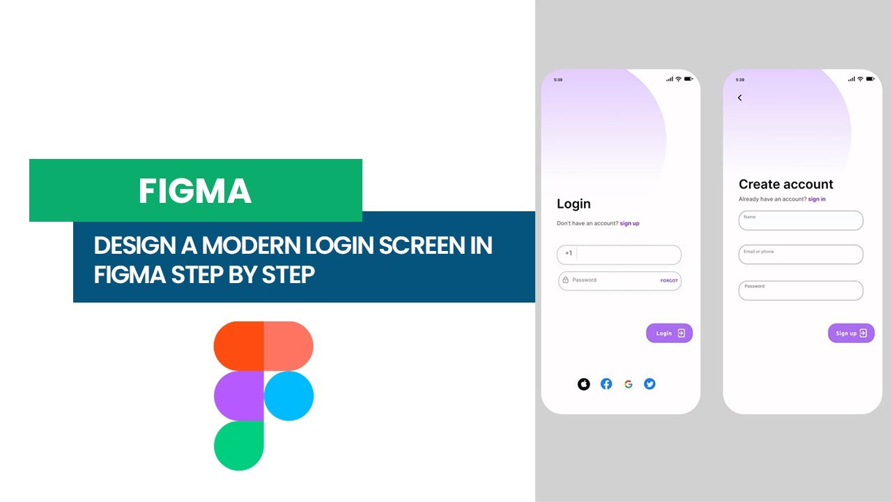 Design a Modern Login Screen in Figma Step by Step