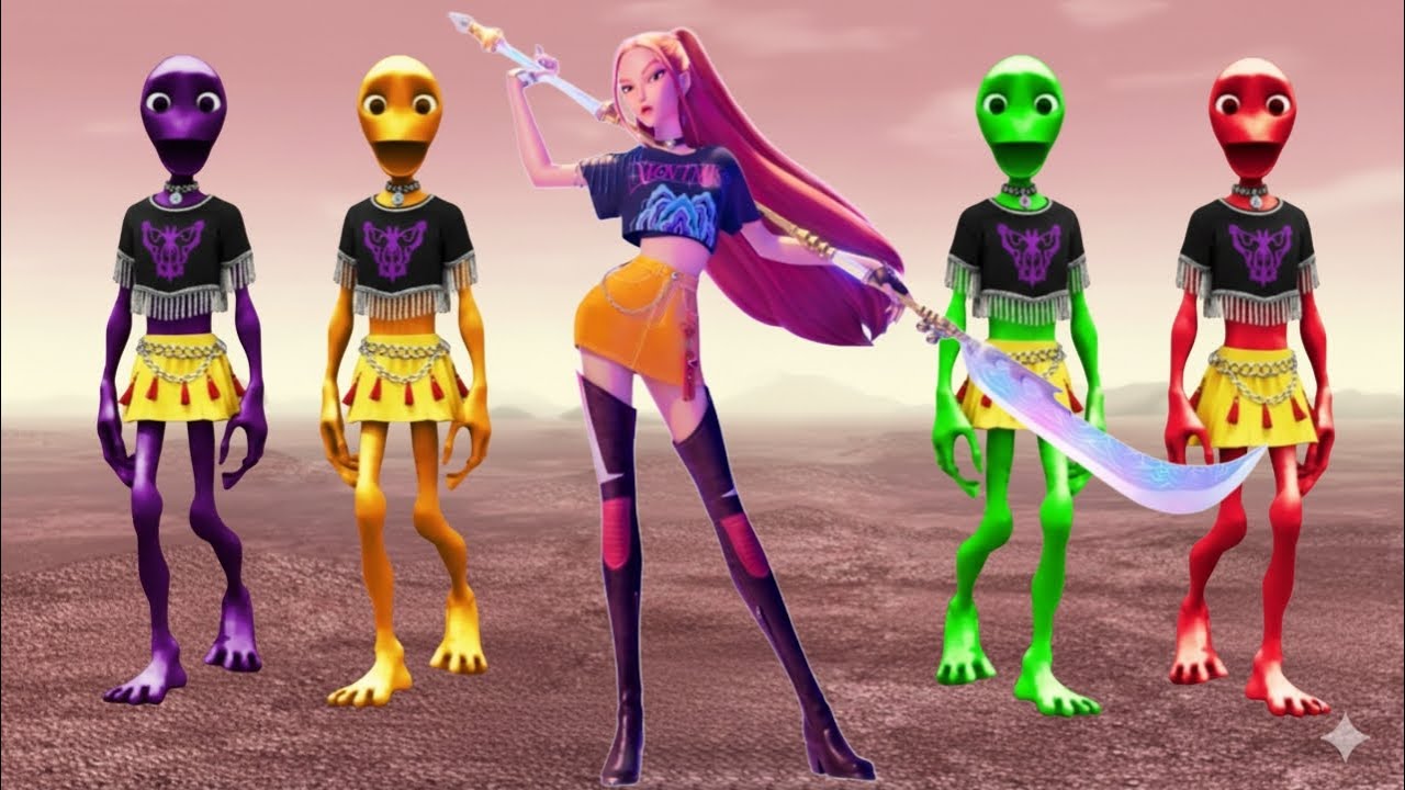 KPop Demon Hunterix Zoey vs Baby Calm Down FULL HD Selena Gomez vs New Alien Music Video