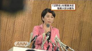 拒否した福島大臣を罷免　「辺野古」を閣議決定（10/05/29）