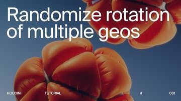 Houdini Trick: Random Rotation of Imported Geos in 2 Minutes